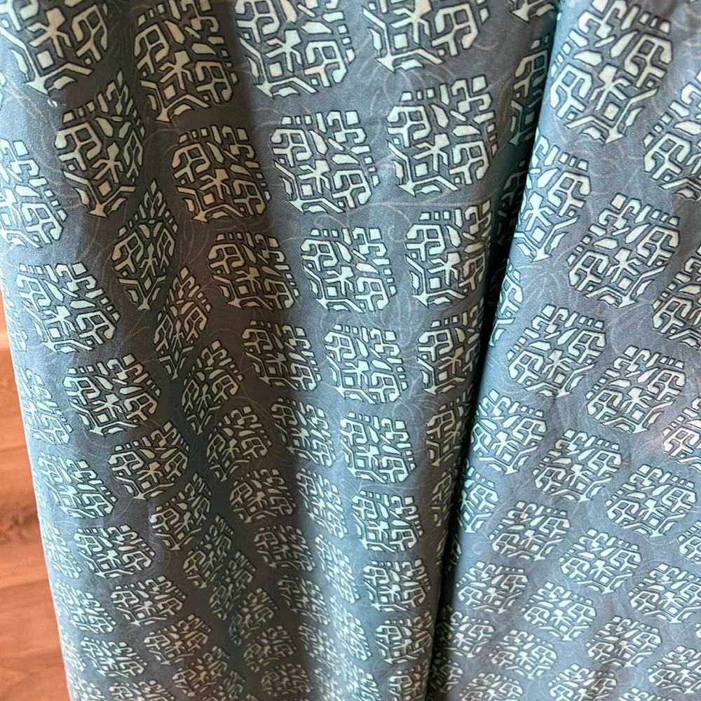 Women’s Teal Printed Jumpsuit Romper - Picture 3 of 4